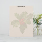 Papier Lettre de Noël Holly & Berries 2009 en-tête (Debout devant)