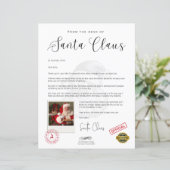 Papier Lettre de Père Noël Fun de Noël personnalisé (Debout devant)