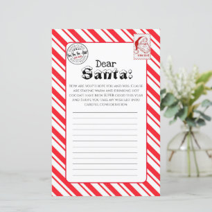 Papier Lettre de voeux de Noël