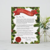 Papier Lettre du bureau de Père Noël avec sceau - modifia (Debout devant)