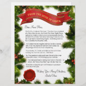 Papier Lettre du bureau de Père Noël avec sceau - modifia (Devant / Derrière)