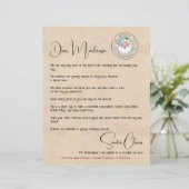 Papier Lettre du bureau de Père Noël personnalisée (Debout devant)