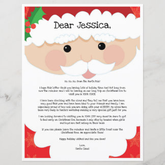 Papier Lettre Du Père Noël