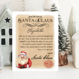 Papier Lettre du Père Noël de Père Noël