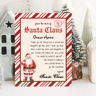 Papier Lettre du Père Noël de Père Noël Vintage