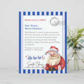 Papier Lettre Du Père Noël Du Bureau Du Pôle Nord (Debout devant)