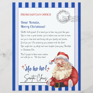 Papier Lettre Du Père Noël Du Bureau Du Pôle Nord