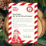 Papier Lettre Du Père Noël Du Bureau Du Pôle Nord<br><div class="desc">Apportez l'enchantement du pôle Nord directement à votre porte avec nos lettres personnalisées du bureau de Père Noël ! Faites plaisir aux enfants avec un message sincère et customisé de l'homme joyeux lui-même. Chaque lettre est soigneusement conçue, avec des dessins fantaisistes et le sceau officiel Père Noël, assurant une touche...</div>