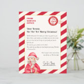 Papier Lettre Du Père Noël Du Bureau Du Pôle Nord (Debout devant)