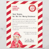 Papier Lettre Du Père Noël Du Bureau Du Pôle Nord (Devant)