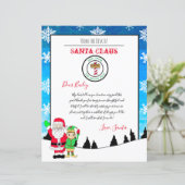 Papier Lettre du Père Noël du pôle Nord (Debout devant)