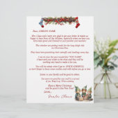 Papier Lettre du Père Noël Elves Stockings Garland (Debout devant)