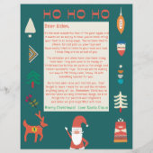 Papier Lettre du Père Noël Ho Ho Ho Nordic Père Noël (Devant)