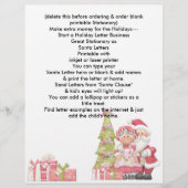 Papier Lettre en-tête Père Noël de Noël (Devant)
