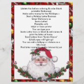 Papier Lettre en-tête Père Noël de Noël (Devant)