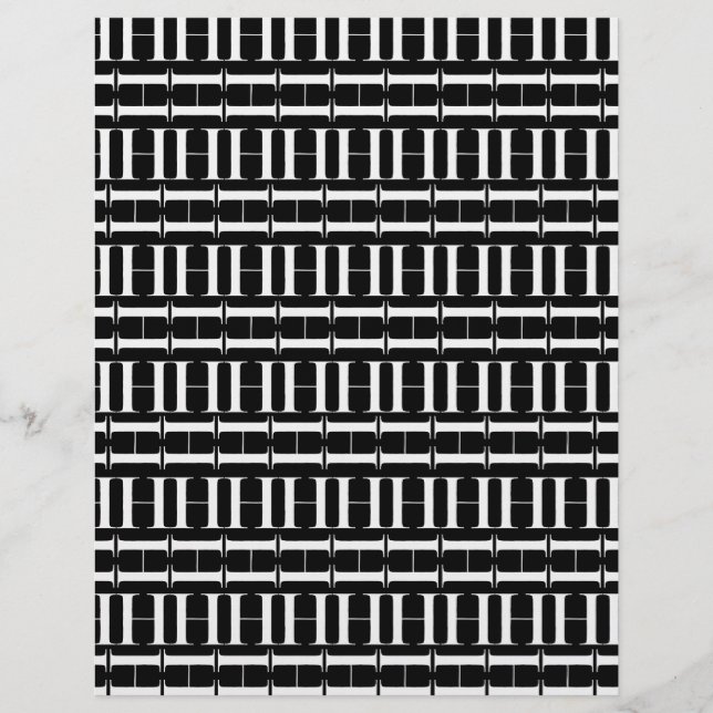 Papier Lettre initiale de monogramme H (Devant)