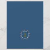 Papier LETTRE JOLIE Père Noël Joyeux Noël (Dos)