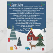 Papier LETTRE JOLIE Père Noël Joyeux Noël (Devant)