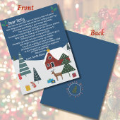 Papier LETTRE JOLIE Père Noël Joyeux Noël