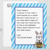 Papier Lettre lapin de Pâques personnalisée (Devant / Derrière)