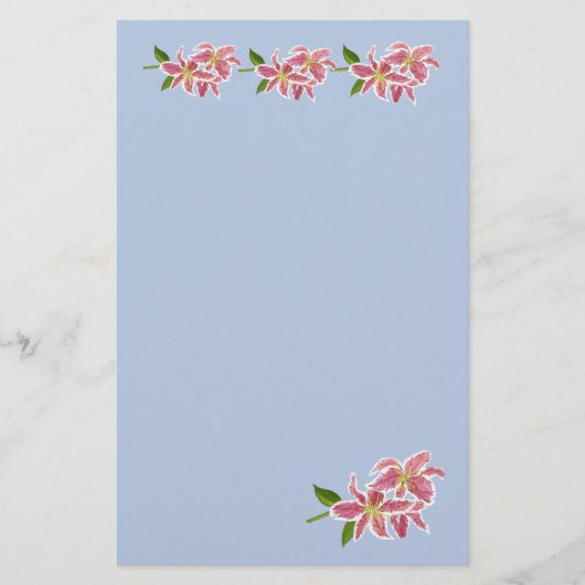 Papier LETTRE Lily (Devant)