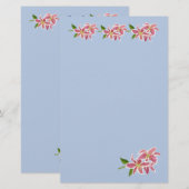 Papier LETTRE Lily (Devant / Derrière)