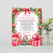 Papier Lettre magique personnalisée du Père Noël (Debout devant)