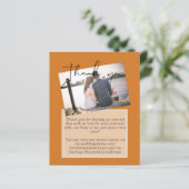 Papier LETTRE Merci PHOTO VRAI COULEURS Mariage budgétair (Debout devant)