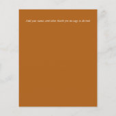 Papier LETTRE Merci PHOTO VRAI COULEURS Mariage budgétair (Dos)