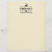 Papier Lettre "Nice List" Traditionnelle De Père Noël (Dos)