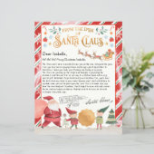 Papier Lettre officielle Personnalisée Du Pôle Nord De Pè (Debout devant)