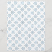 Papier Lettre Père Noël Cher Jolies lumières et flocons d (Dos)