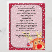 Papier Lettre Père Noël Noël Biz (Devant / Derrière)