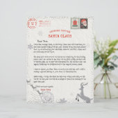 Papier Lettre Père Noël Noël Pour Les Enfants Mignonne Et (Debout devant)