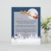 Papier LETTRE Père Noël PERSONNALISÉE DU Pôle Nord (Debout devant)