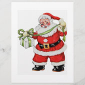 Papier Lettre père Noël Reindeer Pôle Nord Red Bows (Dos)