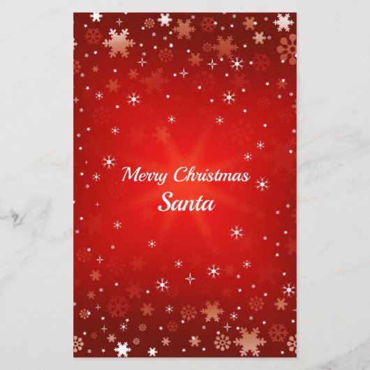 Papier Lettre Père Noël, Snowmen, Père Noël (Dos)