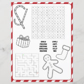 Papier Lettre personnalisée de Noël du Père Noël pour les (Dos)