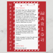 Papier Lettre personnalisée de Noël du Père Noël pour les (Devant)