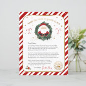Papier Lettre personnalisée de Père Noël (Debout devant)