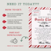 Papier Lettre personnalisée de Père Noël