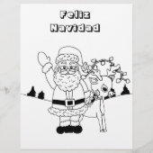 Papier Lettre personnalisée de Père Noël avec Elfe hispan (Dos)