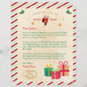 Papier Lettre personnalisée de Père Noël North Pole Mail (Devant / Derrière)