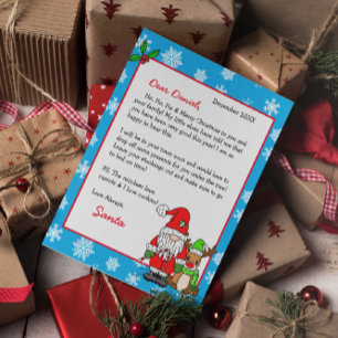 Papier Lettre personnalisée de Père Noël pour enfants