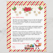 Papier Lettre personnalisée de Père Noël pour enfants Gif (Devant / Derrière)