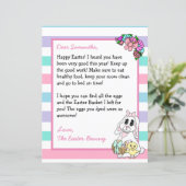 Papier Lettre personnalisée du lapin de Pâques (Debout devant)