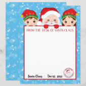 Papier Lettre personnalisée du Père Noël (Devant / Derrière)