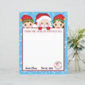 Papier Lettre personnalisée du Père Noël (Debout devant)