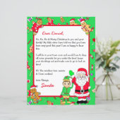 Papier Lettre personnalisée du Père Noël (Debout devant)