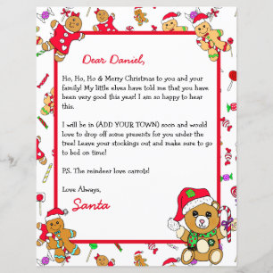Papier Lettre personnalisée du Père Noël